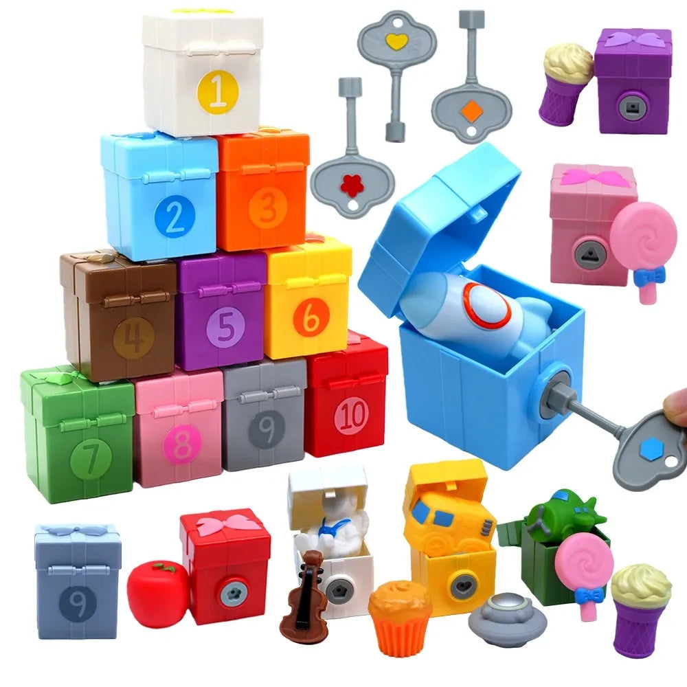 Montessori Farm Train Sorting & Locking Set