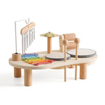 Wooden Montessori Musical Table – Aeolian Bells & Baby Rhythm Play Set