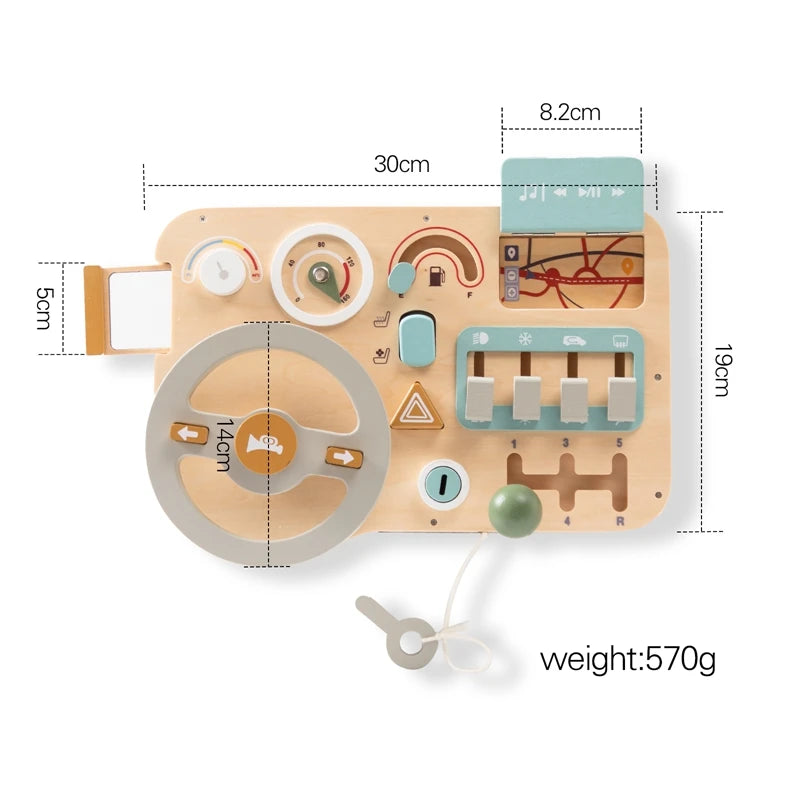 Wooden Montessori Steering Wheel