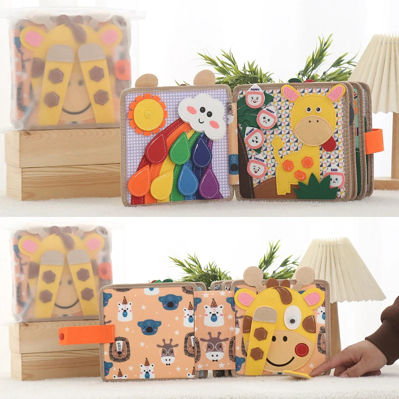 Montessori Soft 3D Cloth First Learning Book