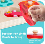 Montessori Wooden Dinosaur Egg Peg Jigsaw Puzzle