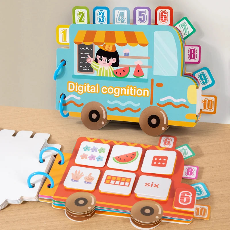 Bubble Magic Sticker Math Quiet Book