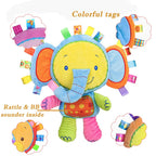 Animal Taggie Plush Rattle with Bell