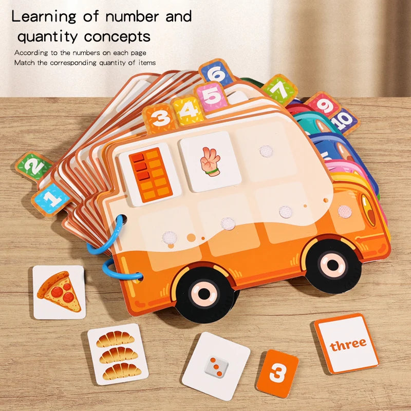 Reusable Math Sticker Quiet Book