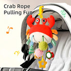 Crab and Chick Pull-String Stroller Toy