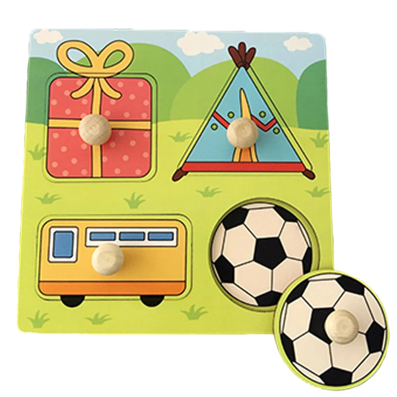 Montessori Wooden Puzzle Board for Toddlers