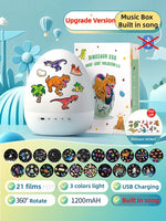 DinoGlow™ Projection Night Light-Rotating Star Projector with Music & Films
