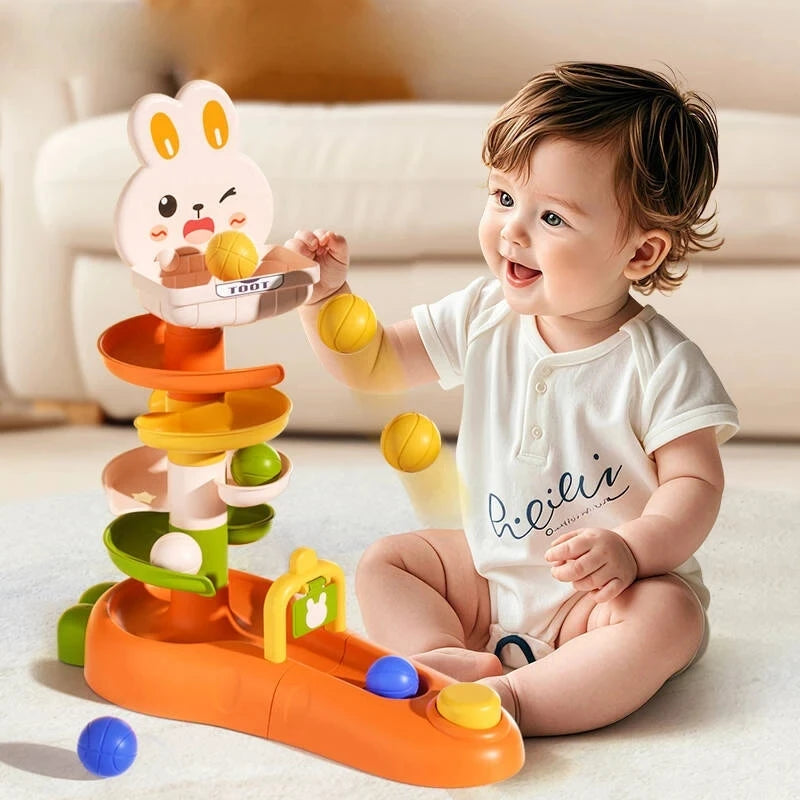 Ball Drop and Roll Tower for Toddlers