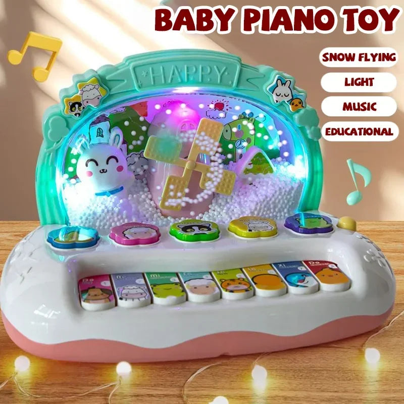 Kids Musical Piano Toy – Animal Sounds Keyboard (8 Keys)