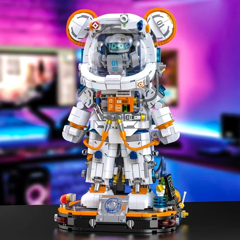 PANLOS Astronaut Teddy Bear Building Set
