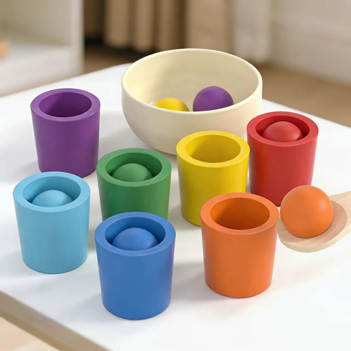 Montessori Seven-Color Stacking Cups, photo 2