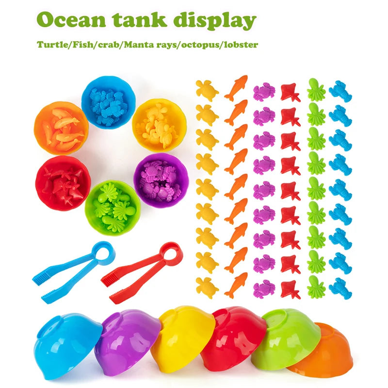 Animal Counting & Sorting Learning Toy – Early Education Classification Set