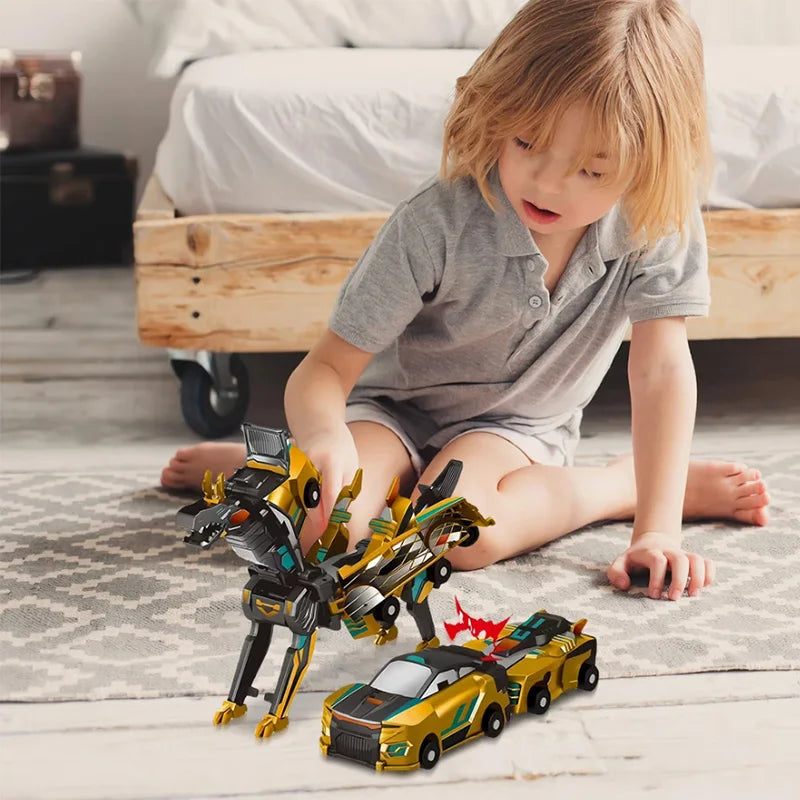 Crash and Transform Dino and Unicorn Cars