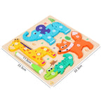 Wooden 3D Shape Puzzle with Drawing Board