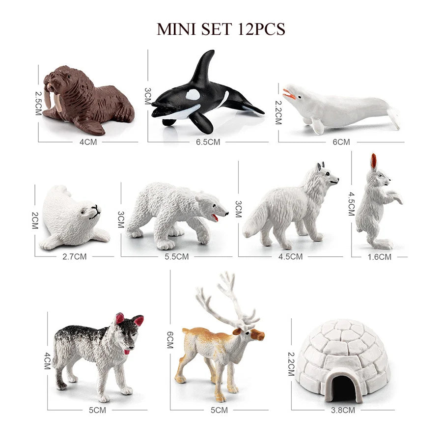Realistic Ocean Animal Figurines Set