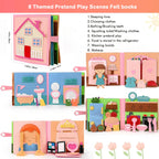 Montessori 3D Busy Book Story Cloth Activity Board
