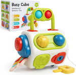 Montessori Busy Cube Sensory Activity Toy