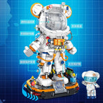 PANLOS Astronaut Teddy Bear LED Building Set