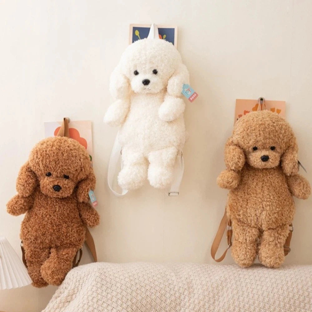 Plush Teddy Dog Backpack