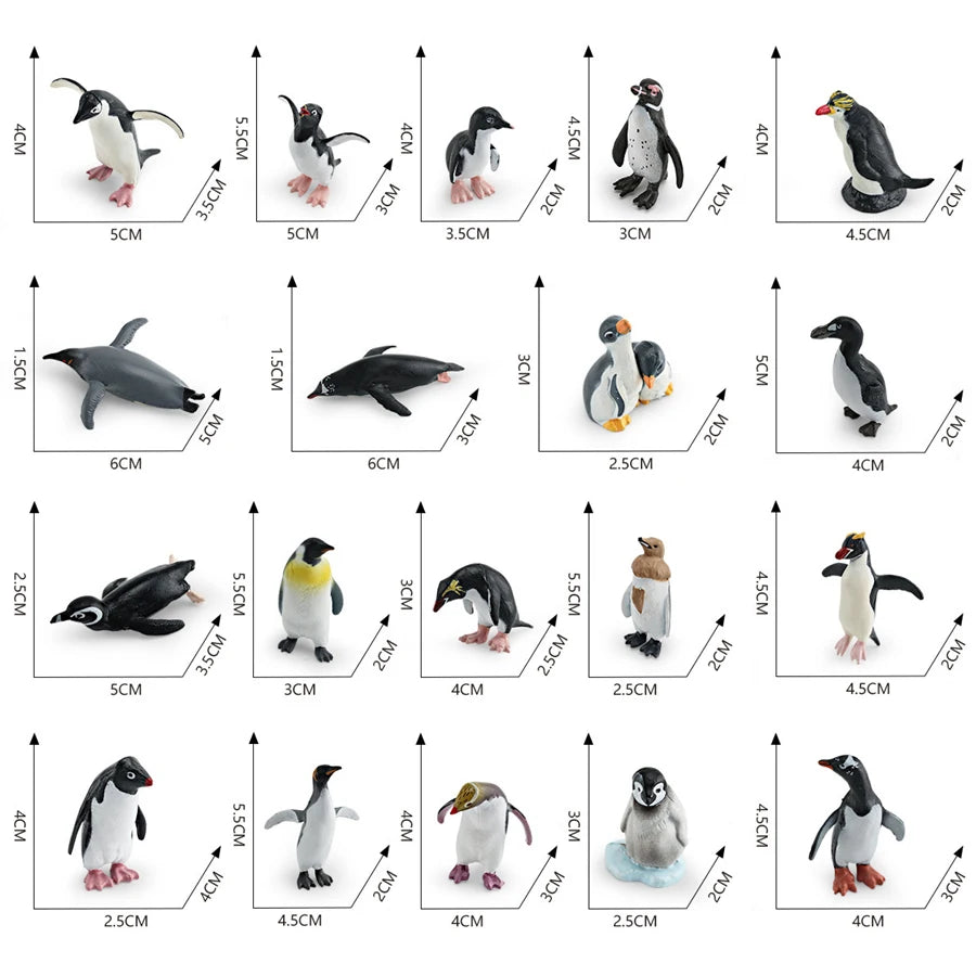 Realistic Ocean Animal Figurines Set