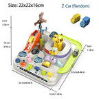 Track Car Parking Playset