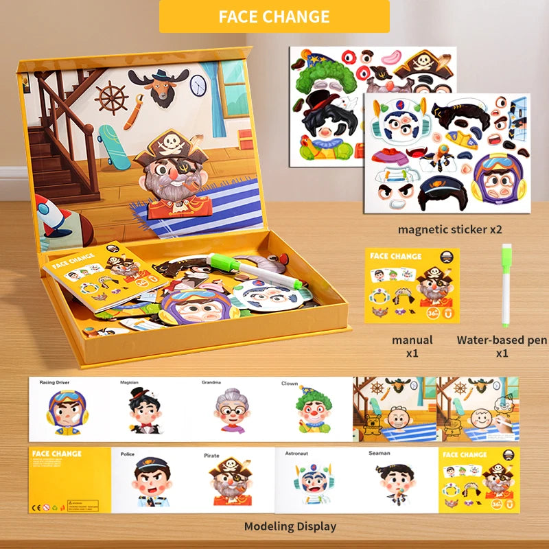 MagnaMind Magnetic Puzzle Book