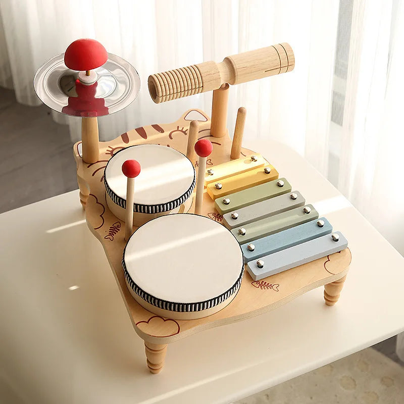 Montessori Wooden Percussion Instrument Set, photo 5