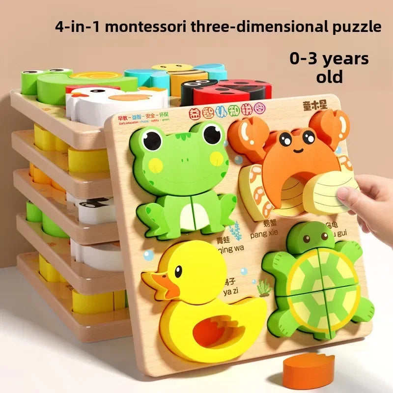 Wooden 3D Puzzle Sets