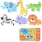 Wooden Animal and Vehicle Jigsaw Puzzle Set