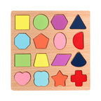 Wooden Alphabet & Number Puzzle Board