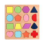 Wooden Alphabet & Number Puzzle Board