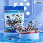 Warship Building Blocks Set