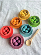 Montessori Rainbow Sorting Bowls Set