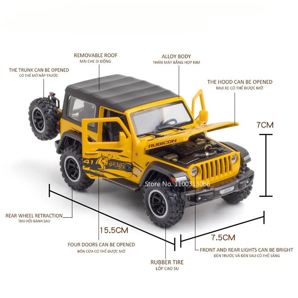 Off-Road Diecast Toy Car with Sound & Light