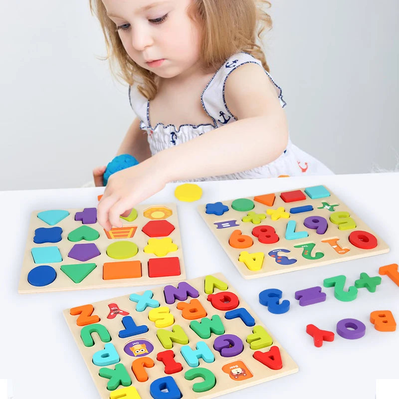 Wooden Alphanumeric Cognitive Puzzle Board, photo 2