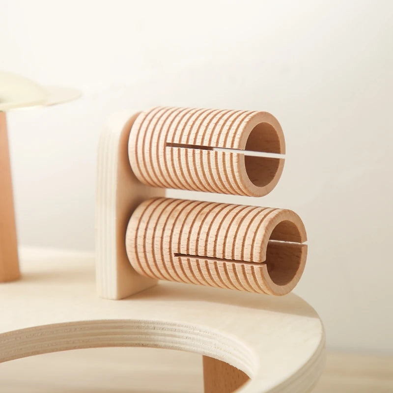 Wooden Montessori Musical Table – Aeolian Bells & Baby Rhythm Play Set