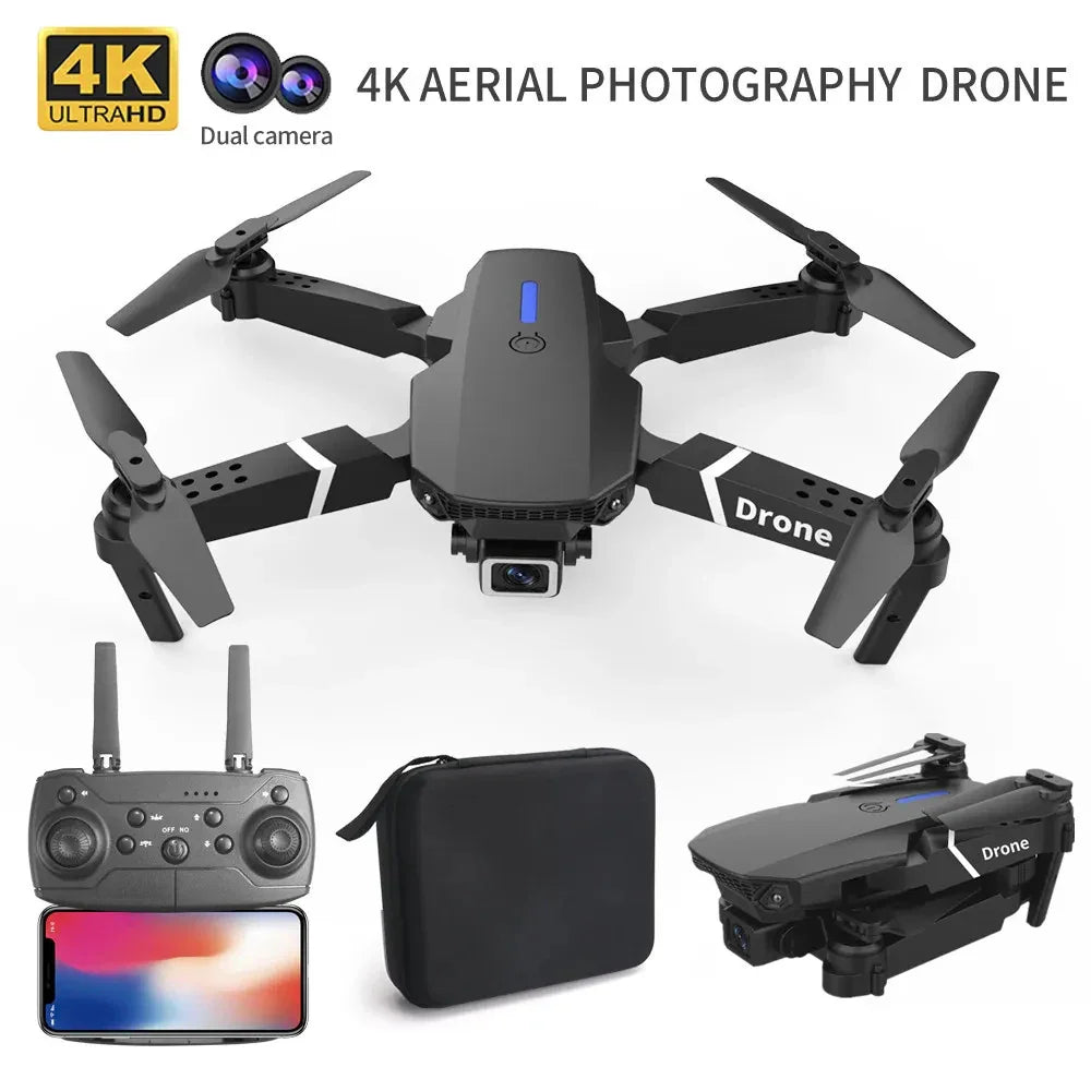 E88 Foldable RC Drone with 4K HD Camera & Wi-Fi FPV