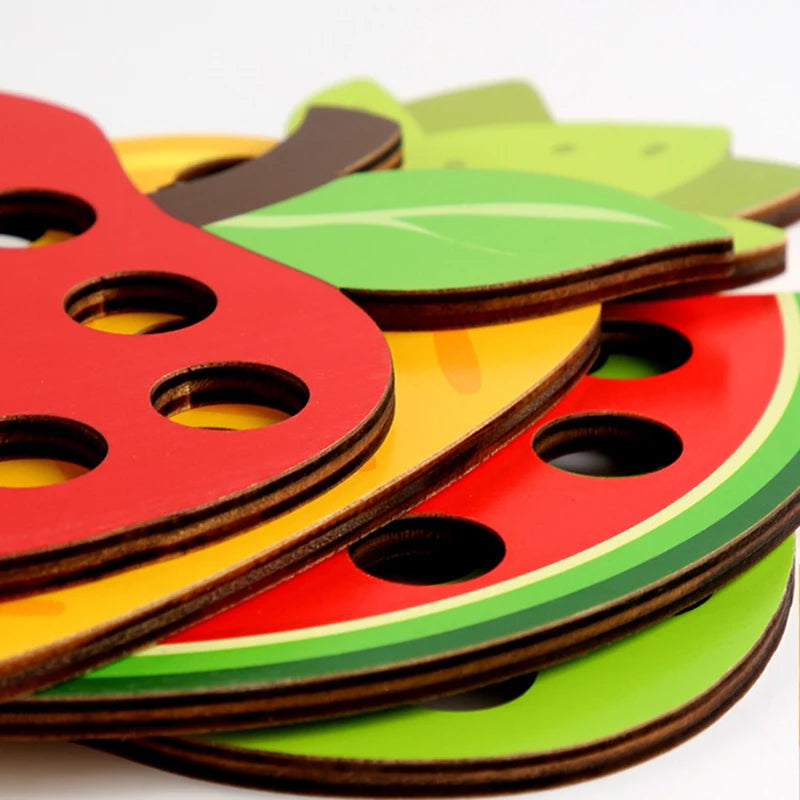 Wooden Fruit Lacing Boards
