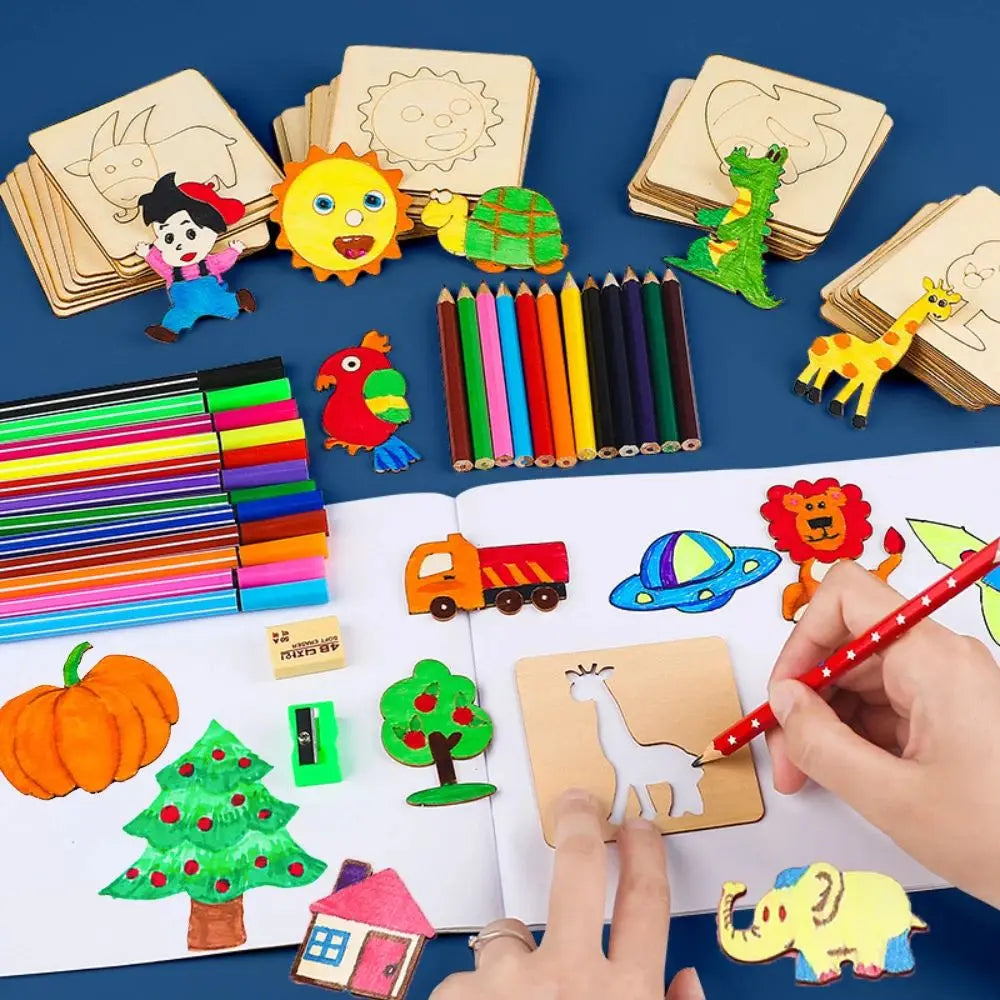 Montessori DIY Drawing Templates (20 pcs)