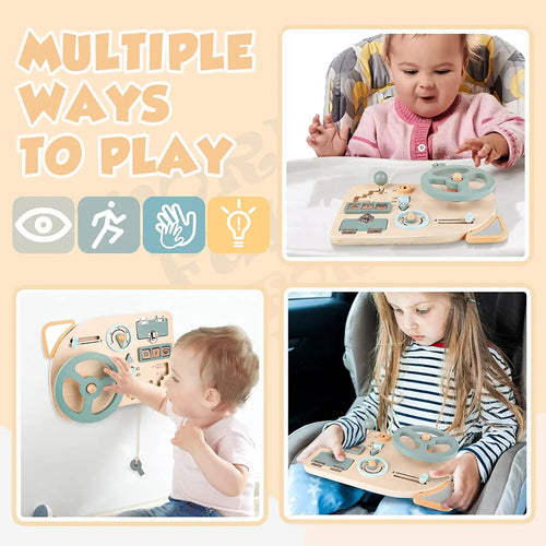 Wooden Montessori Busy Board