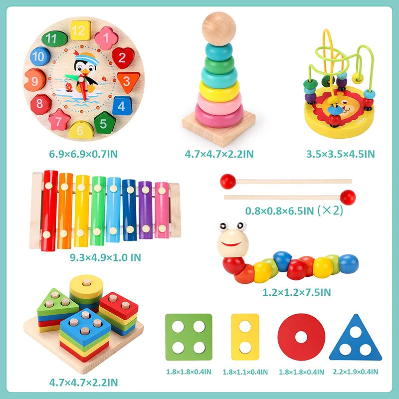 Montessori Wooden Puzzle Collection