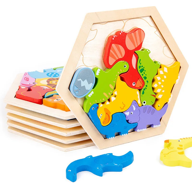Wooden 3D Cognitive Jigsaw Puzzle, photo 5