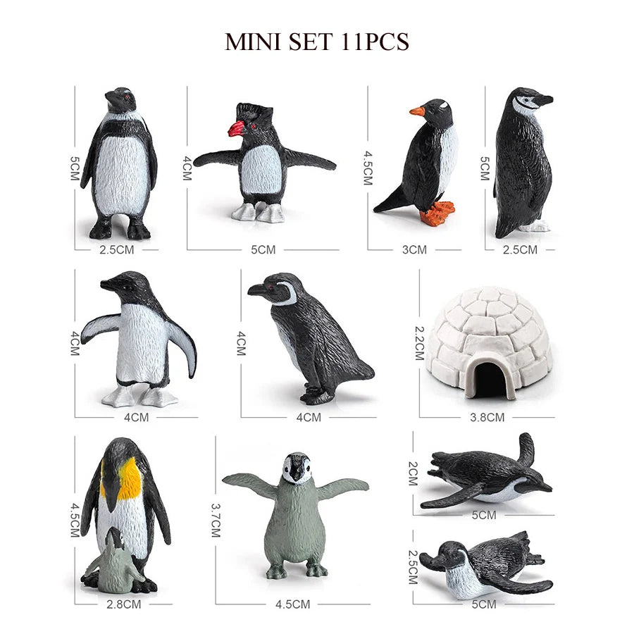 Realistic Ocean Animal Figurines Set