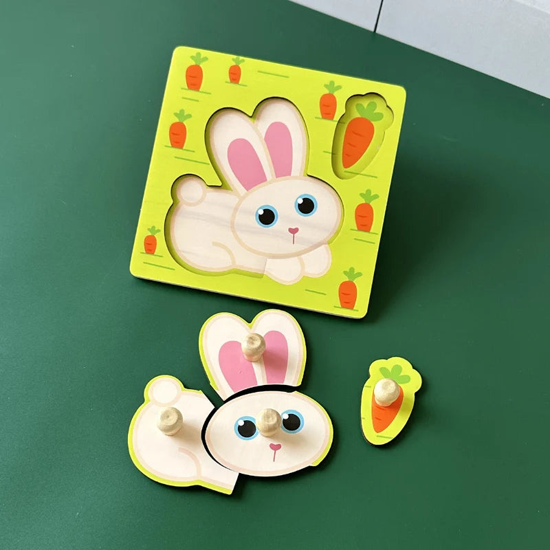 Wooden Peg Puzzle Boards (8 Themes)