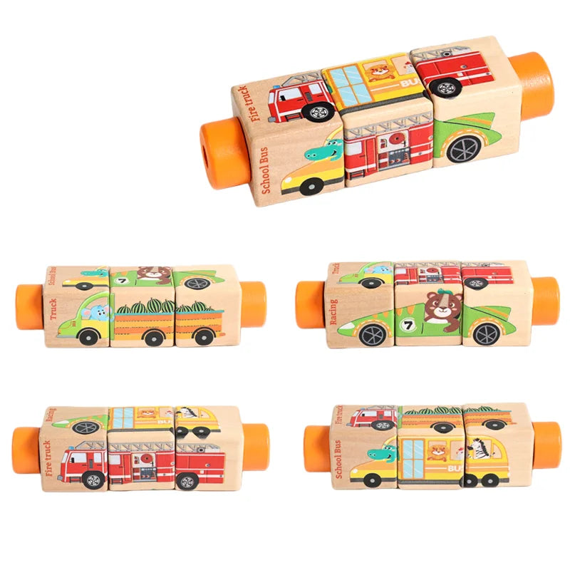 Wooden Rotating Jigsaw Puzzle