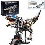 STEM Mechanical Jurassic Dinosaur Building Set – Motorized T-Rex Model