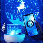 DinoGlow™ Projection Night Light-Rotating Star Projector with Music & Films