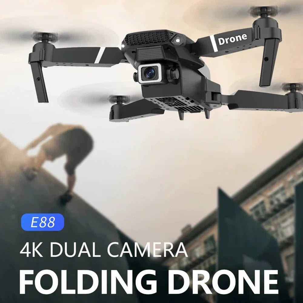 E88 Foldable RC Drone with 4K HD Camera & Wi-Fi FPV