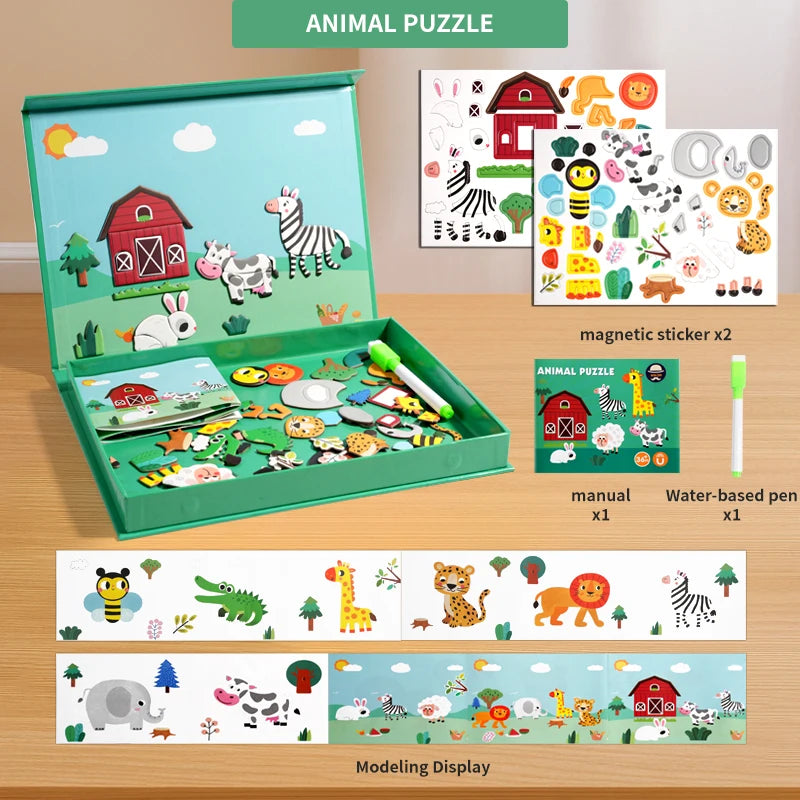MagnaMind Magnetic Puzzle Book