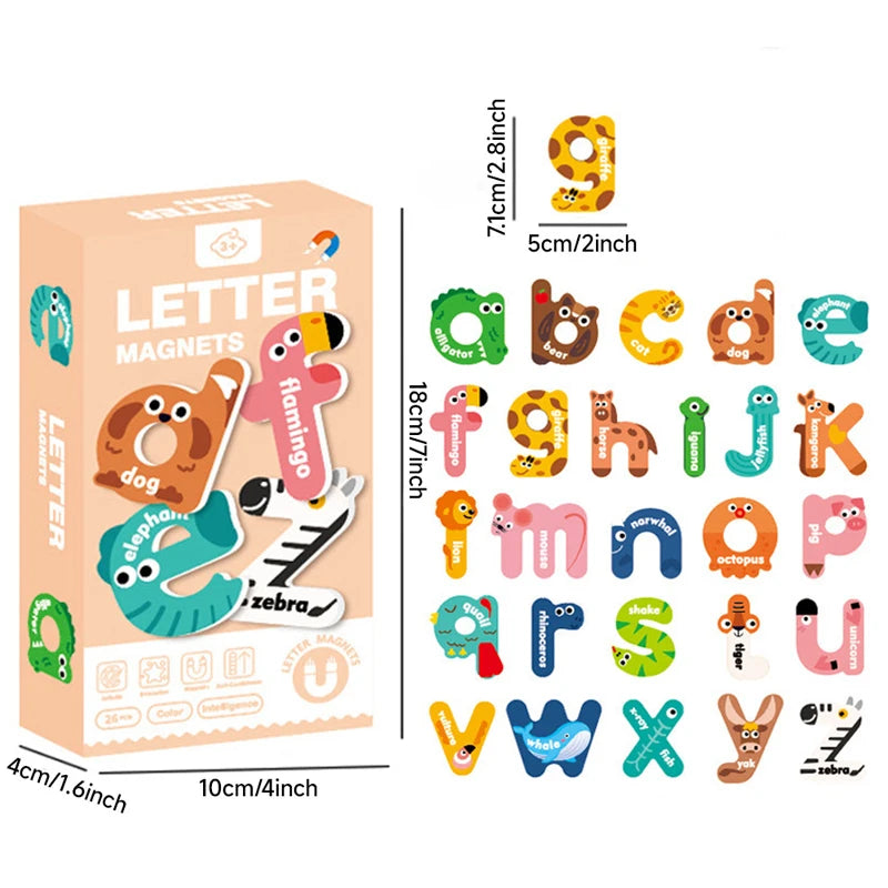 Magnetic Animal Alphabet Letters